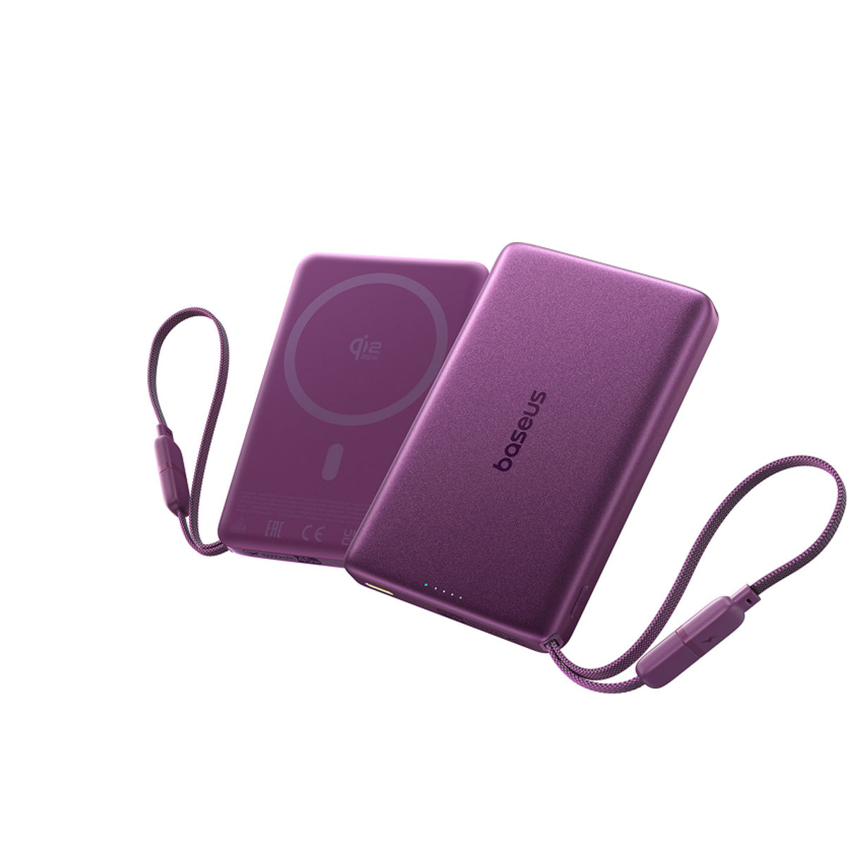Baseus PicoGo AM52 Qi2.2 Magnetic Power Bank with Built-in Cable 10000mAh 45W