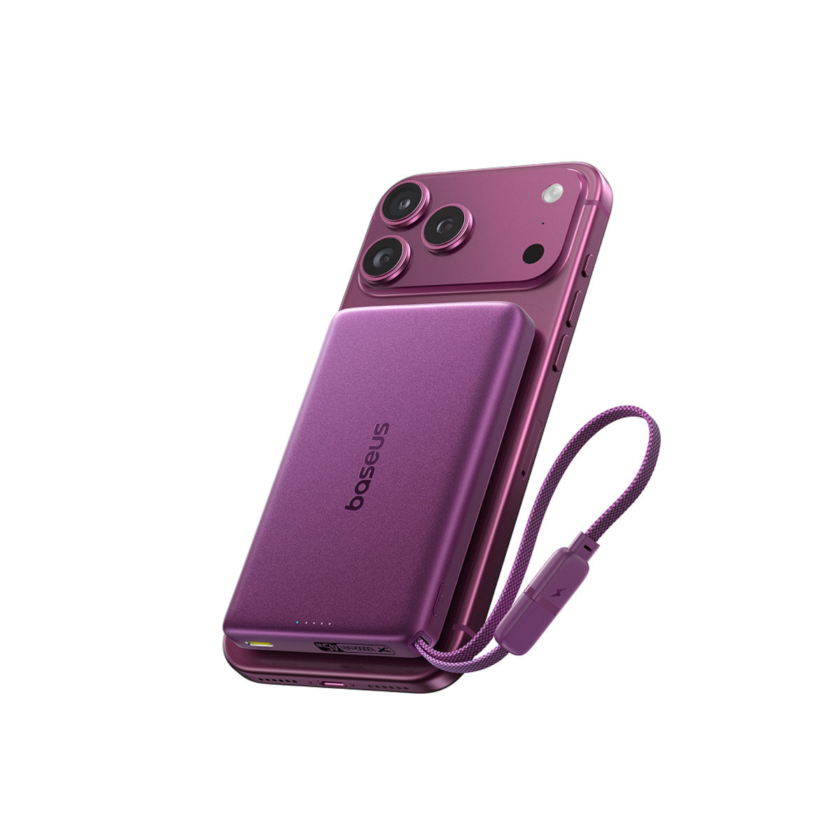Baseus PicoGo AM52 Qi2.2 Magnetic Power Bank with Built-in Cable 10000mAh 45W