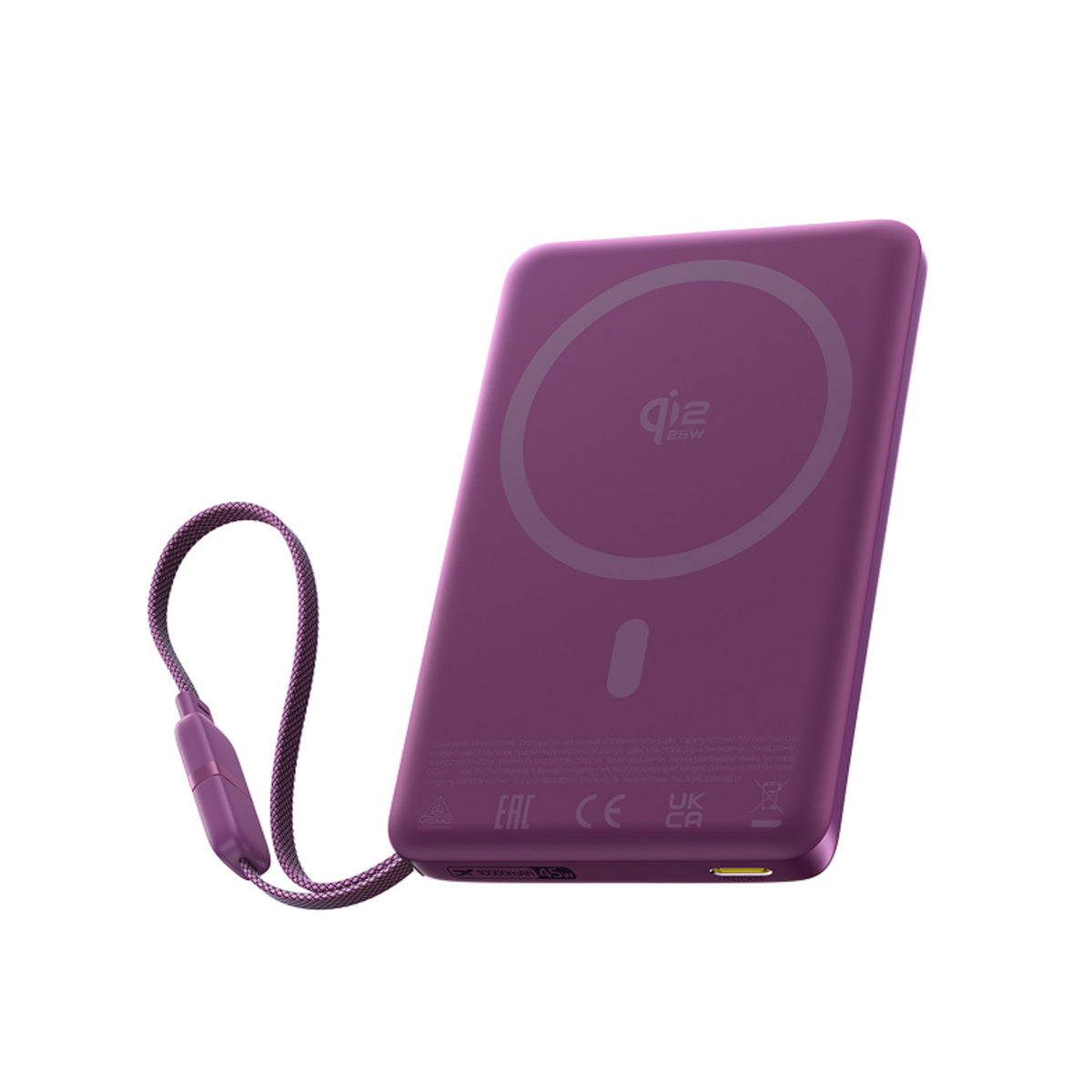 Baseus PicoGo AM52 Qi2.2 Magnetic Power Bank with Built-in Cable 10000mAh 45W