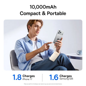 Baseus EnerFill FC11 Power Bank with Dual Built-in USB-C Cables 10000mAh 45W