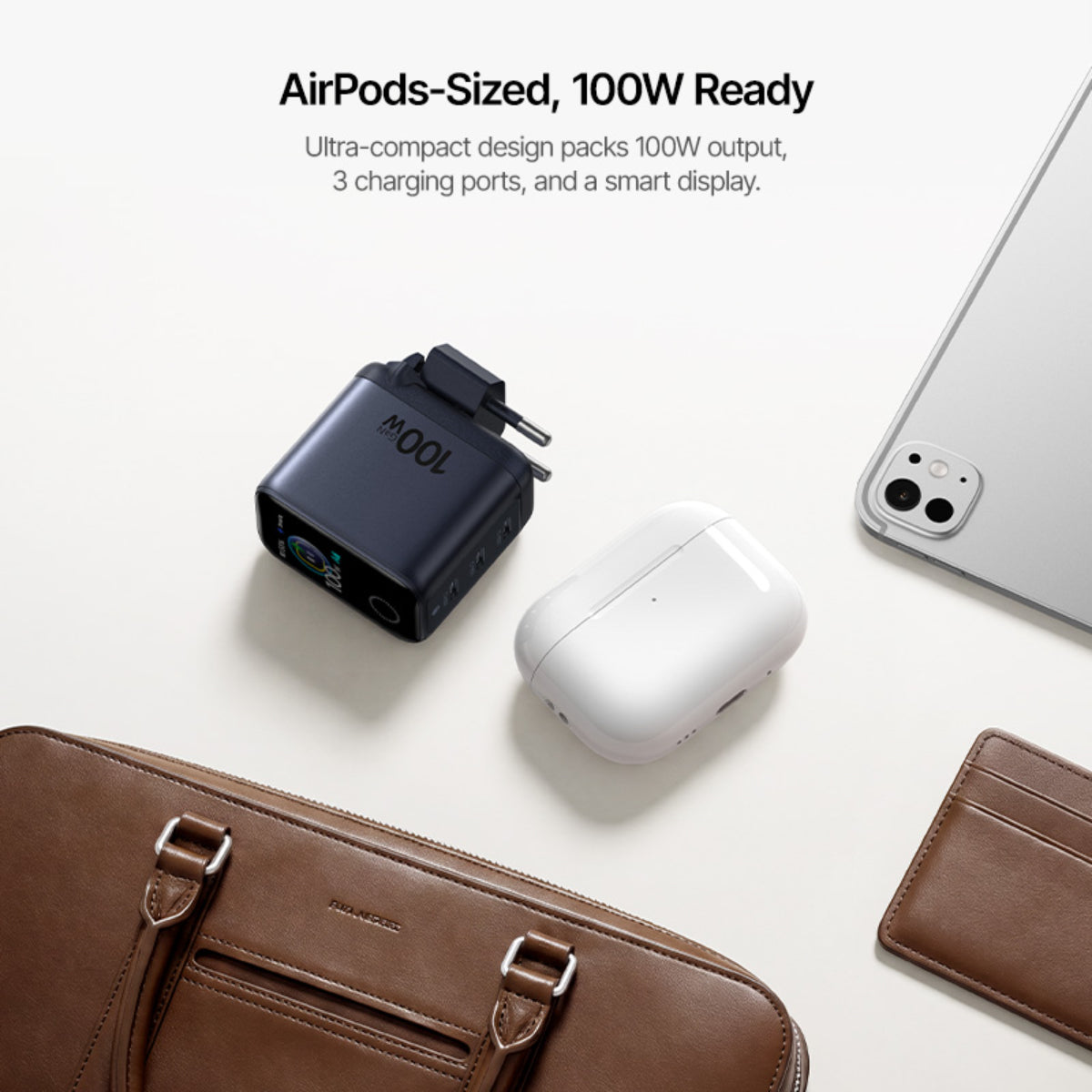 Baseus PicoGo Pro AH22 Digital Display 3-Port Fast Charger 100W