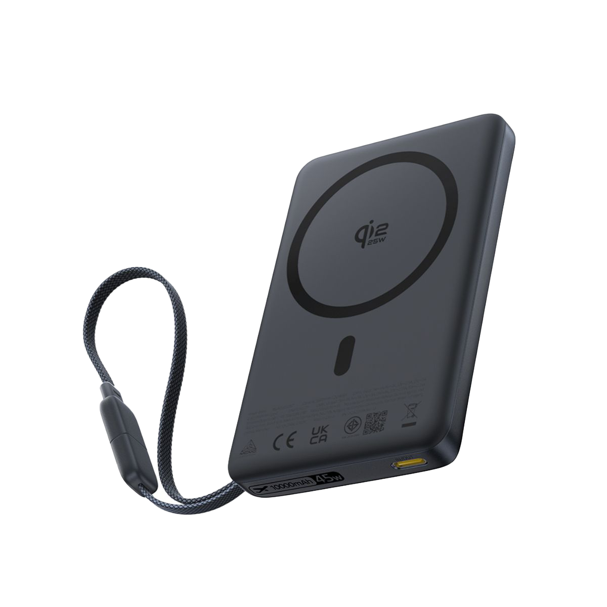 Baseus PicoGo AM52 Qi2.2 Magnetic Power Bank with Built-in Cable 10000mAh 45W