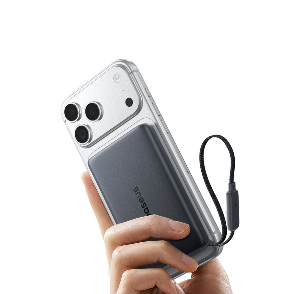 Baseus PicoGo AM52 Qi2.2 Magnetic Power Bank with Built-in Cable 10000mAh 45W