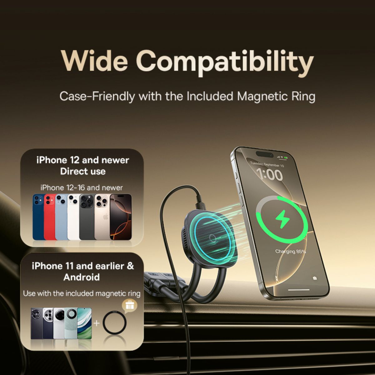 Baseus PrimeTrip C03sPro Magnetic Wireless Car Charger Mount