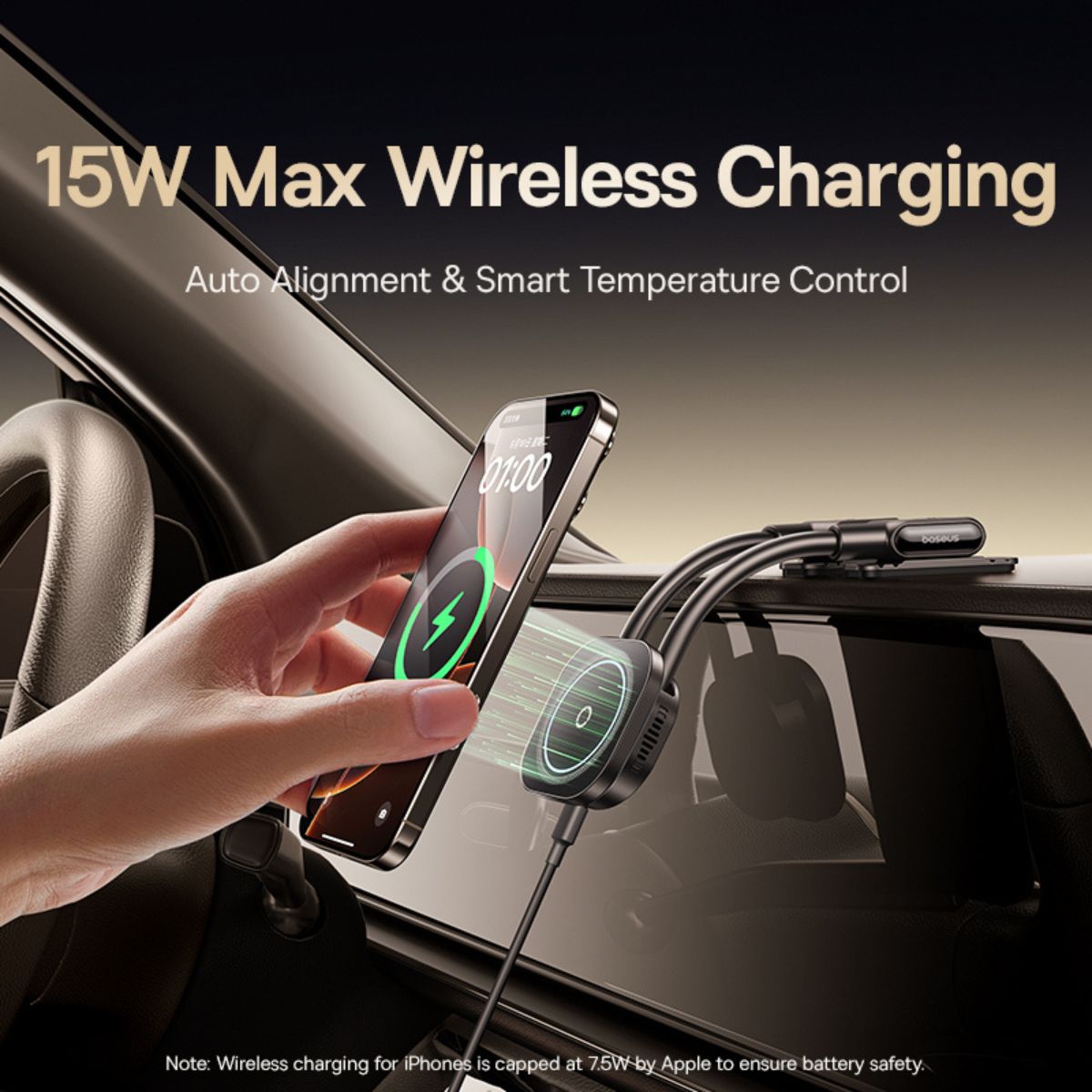 Baseus PrimeTrip C03sPro Magnetic Wireless Car Charger Mount