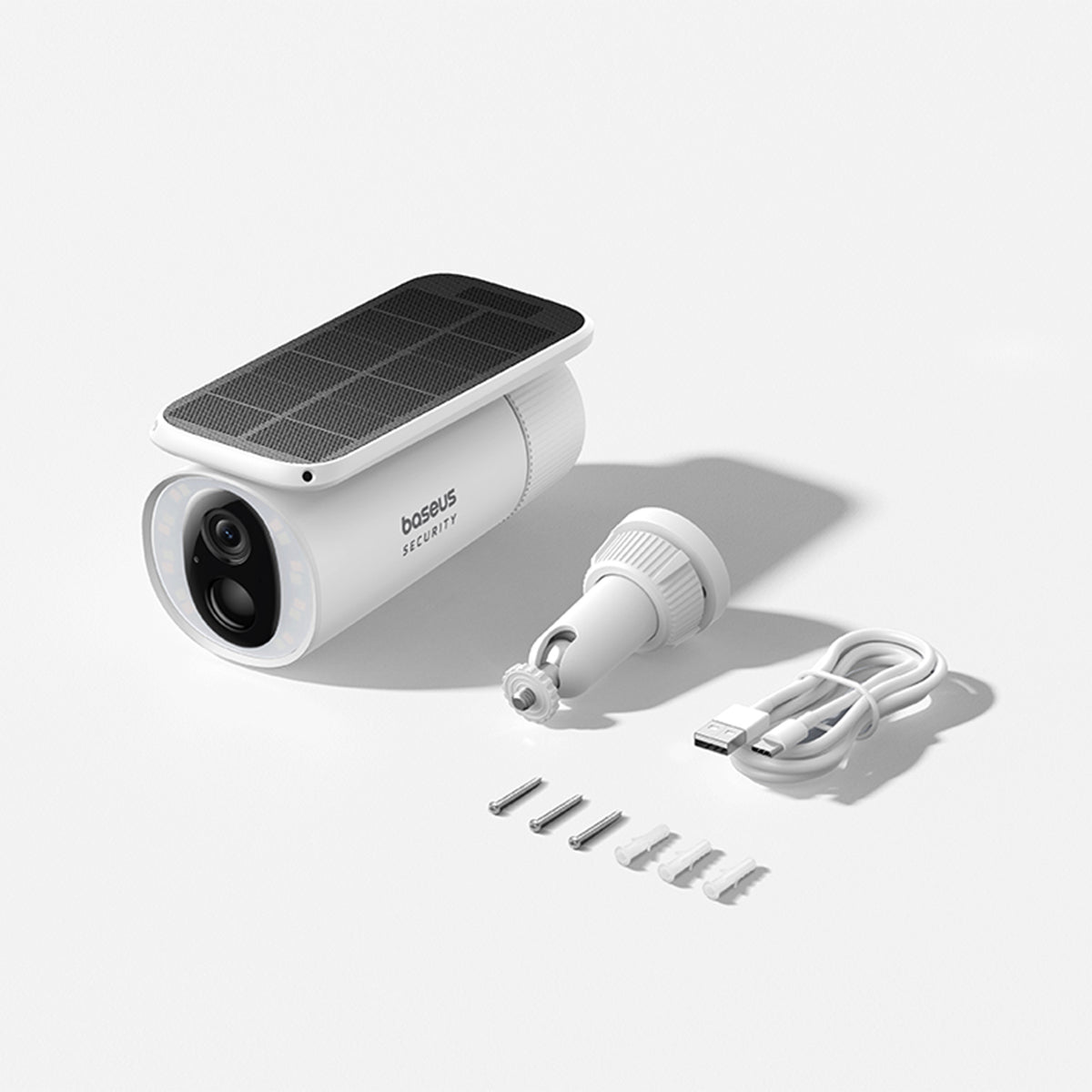 Baseus Security S1 Wifi Camera
Included components: ‎Screw Pack x 1, S1 Camera x1, USB-A to USB-C Charging Cable x 1, Screw Mount x 1