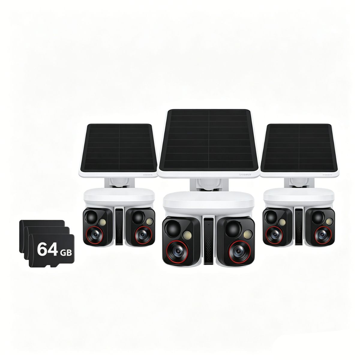 Baseus Security X1 Pro Outdoor Dual Camera EU With 64GB SD Card 3-Pack