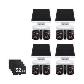 Baseus Security X1 Pro Outdoor Dual Camera EU With 32GB SD Card 4-Pack