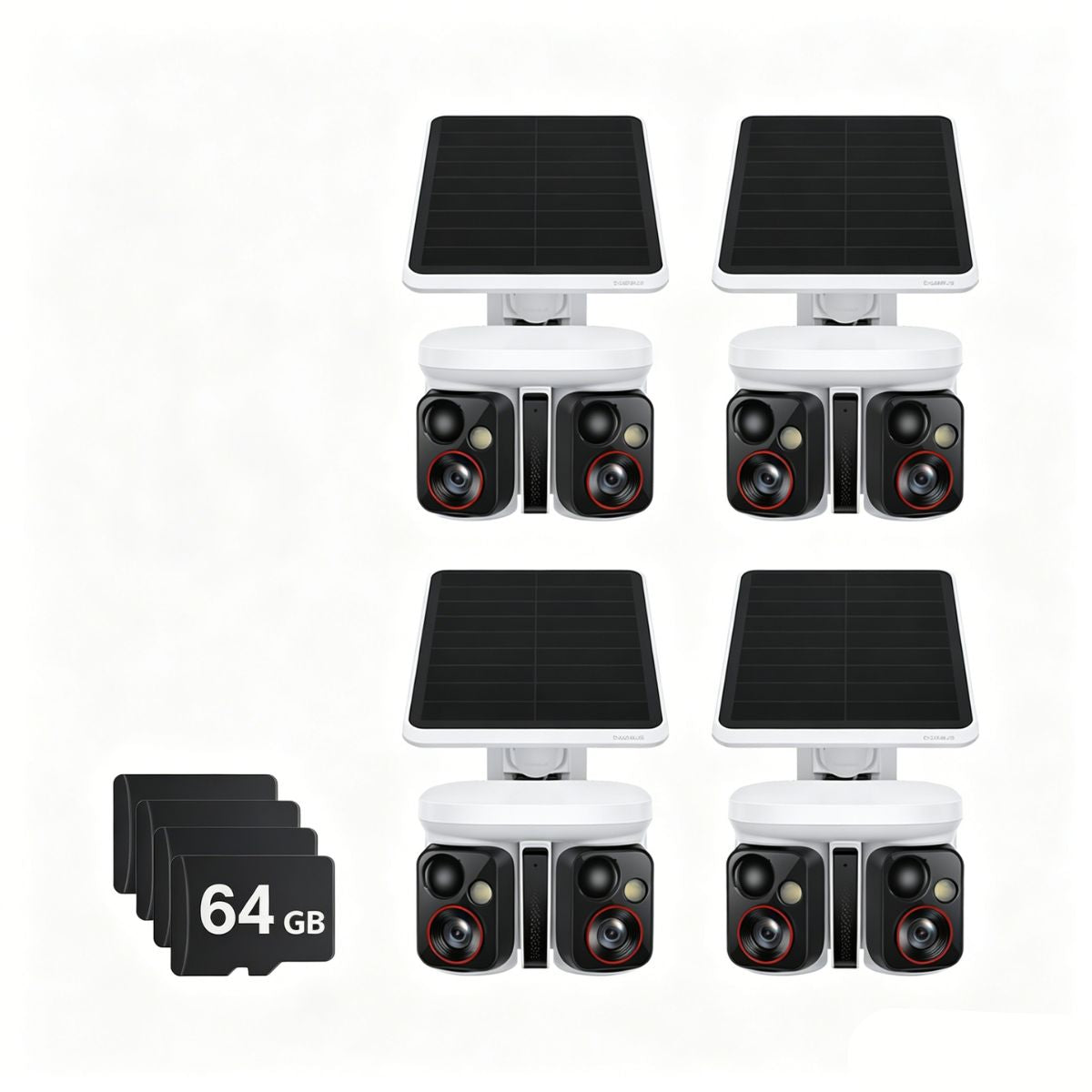 Baseus Security X1 Pro Outdoor Dual Camera EU With 64GB SD Card 4-Pack